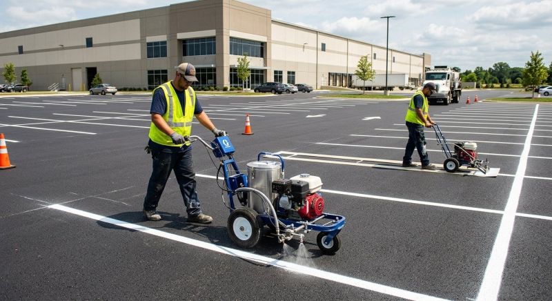 Asphalt Painting in Lawrenceville, GA