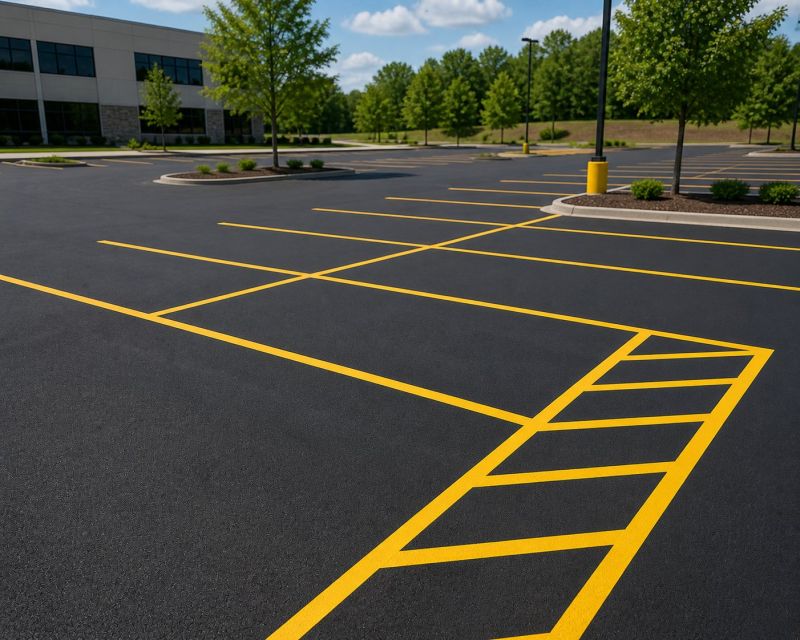 Parking Lot Painting in Suwanee, GA