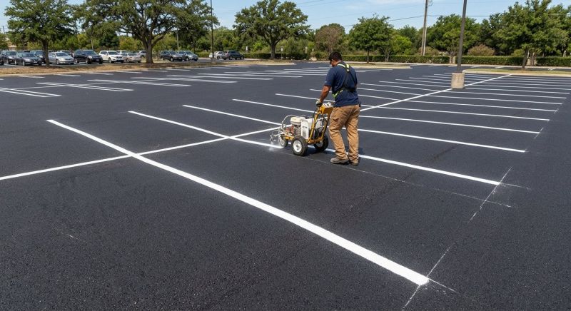 Parking Lot Striping in Suwanee, GA
