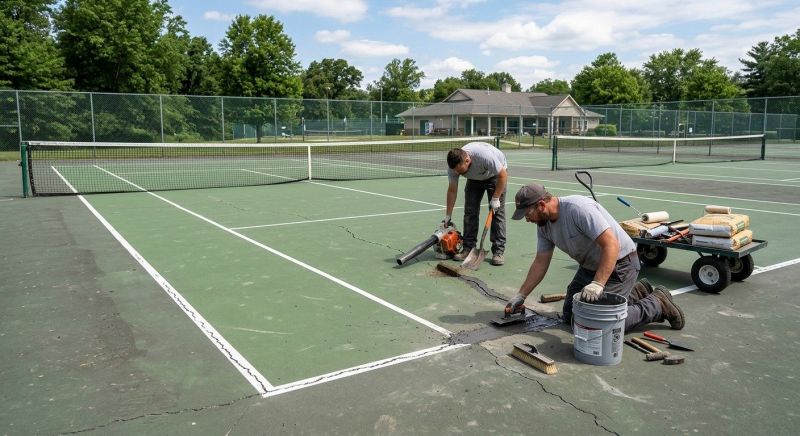 Tennis Court Repair Service in Grand Rapids, MI